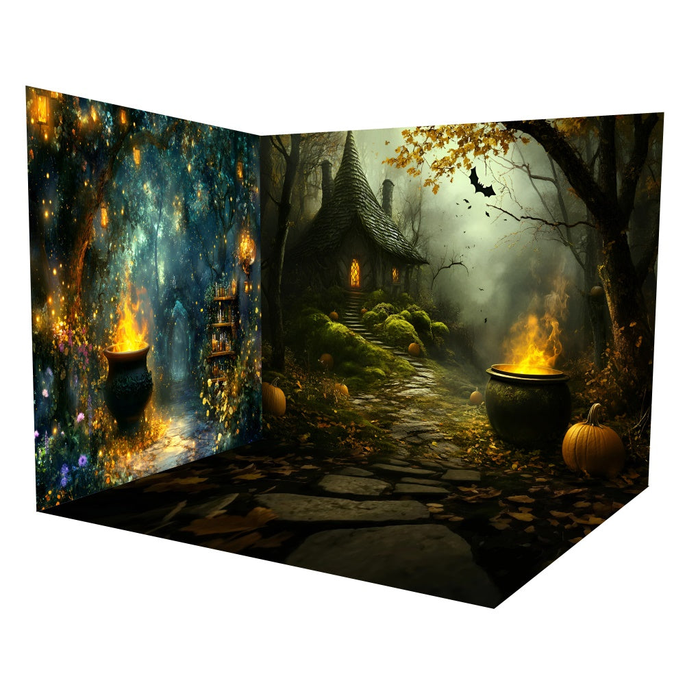 Halloween Fotokulisse Spooky Potion Path Backdrop Raumset TWW6-120
