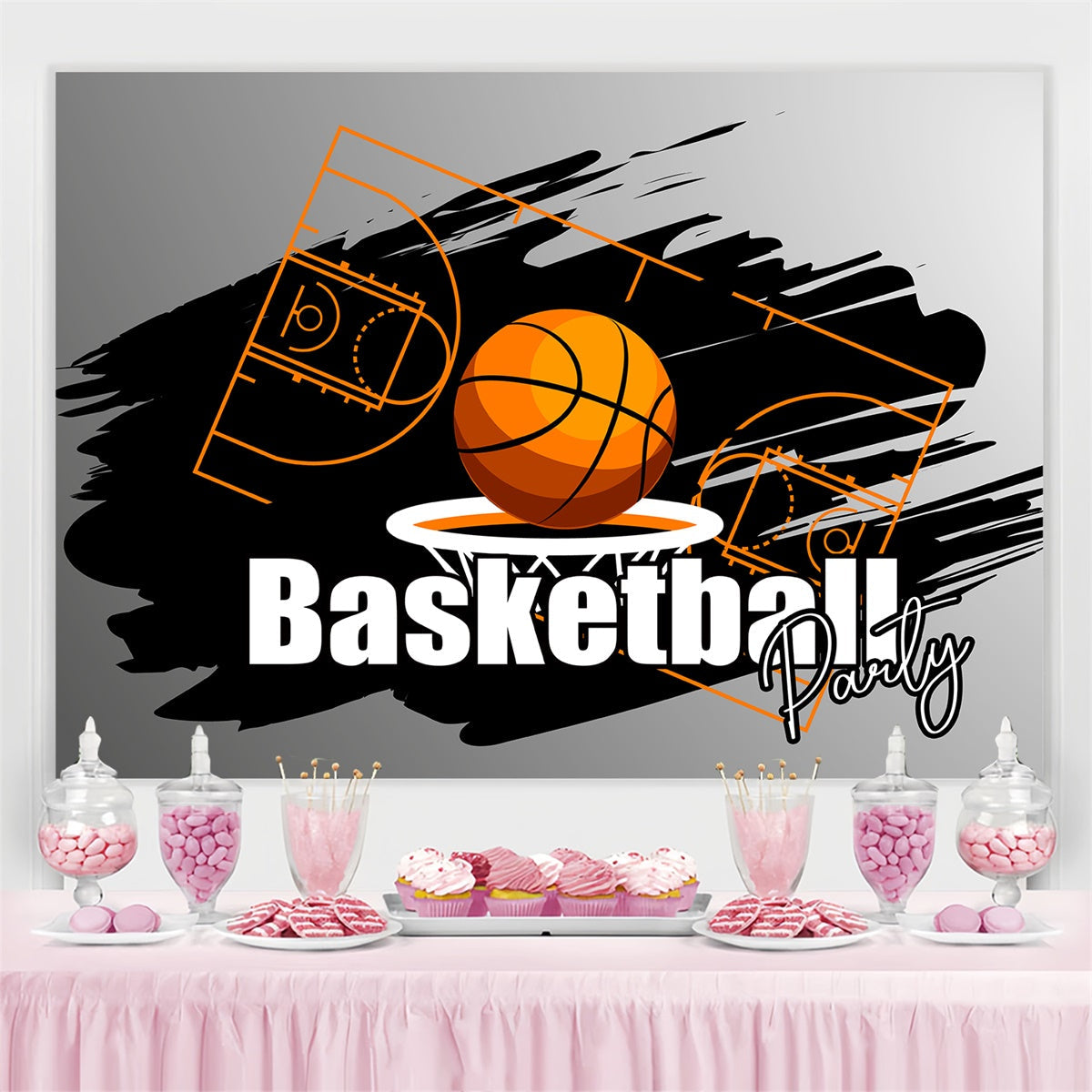 Basketball Fotokulisse Graffiti Hoop Party Sport Fotokulisse TWW6-24
