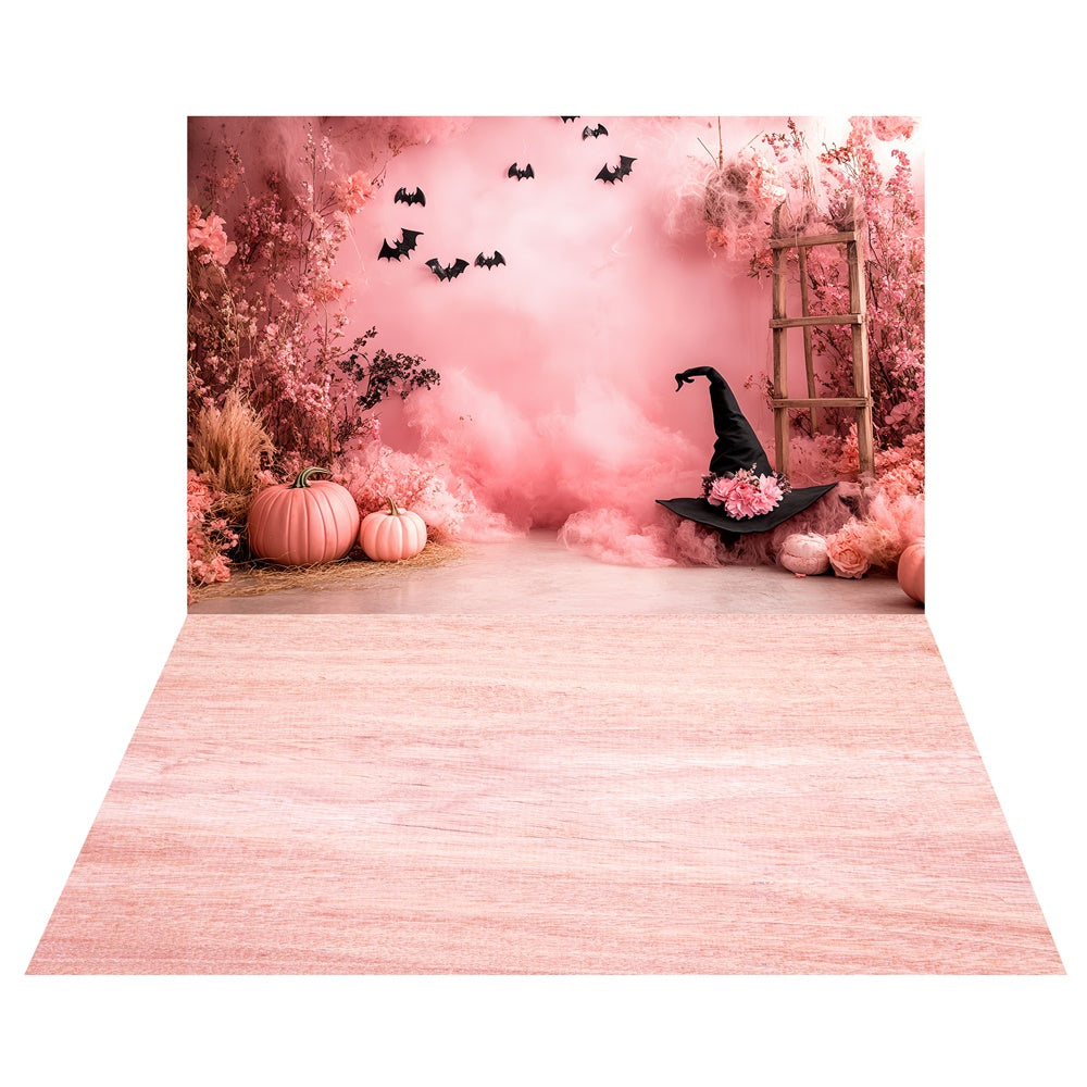 Rosa Hexengarten-Hintergrund+Blush Plank Floor Backdrop TWW6-55