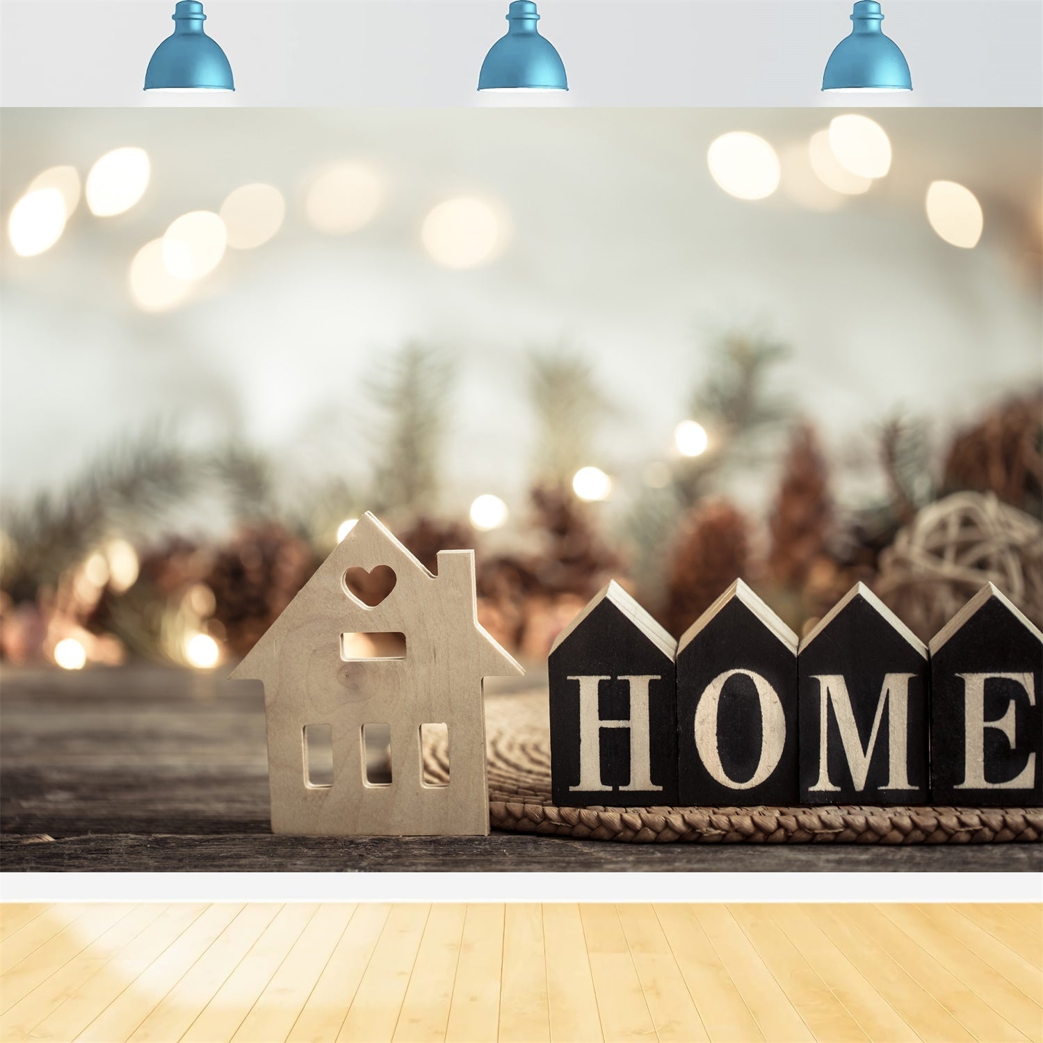 Einweihungskulissen Rustikale Holzkulisse XY2-127