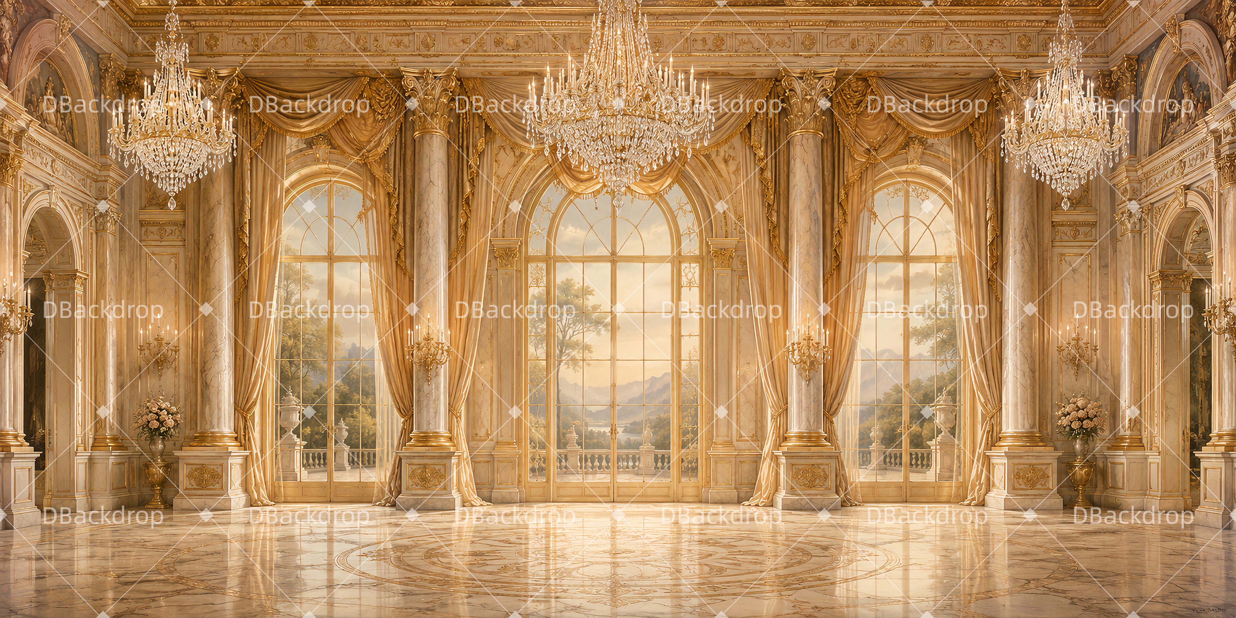 Großer Ballsaal Bühnenhintergrund VBS Hintergrund ZTT65-T12