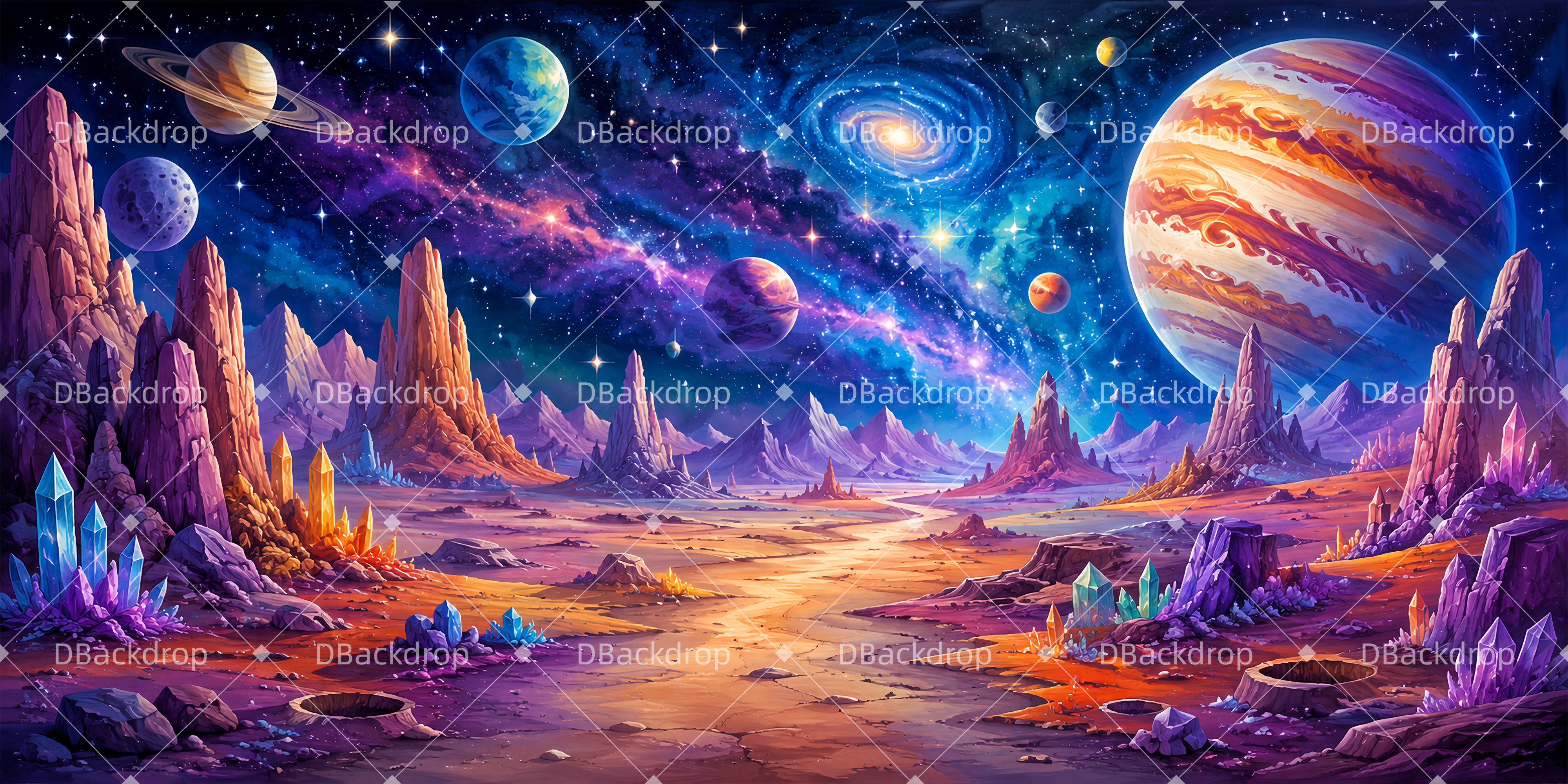 Weltraumlandschaft Weltraum Thema Bühnenhintergrund VBS Hintergrund ZTT65-T13