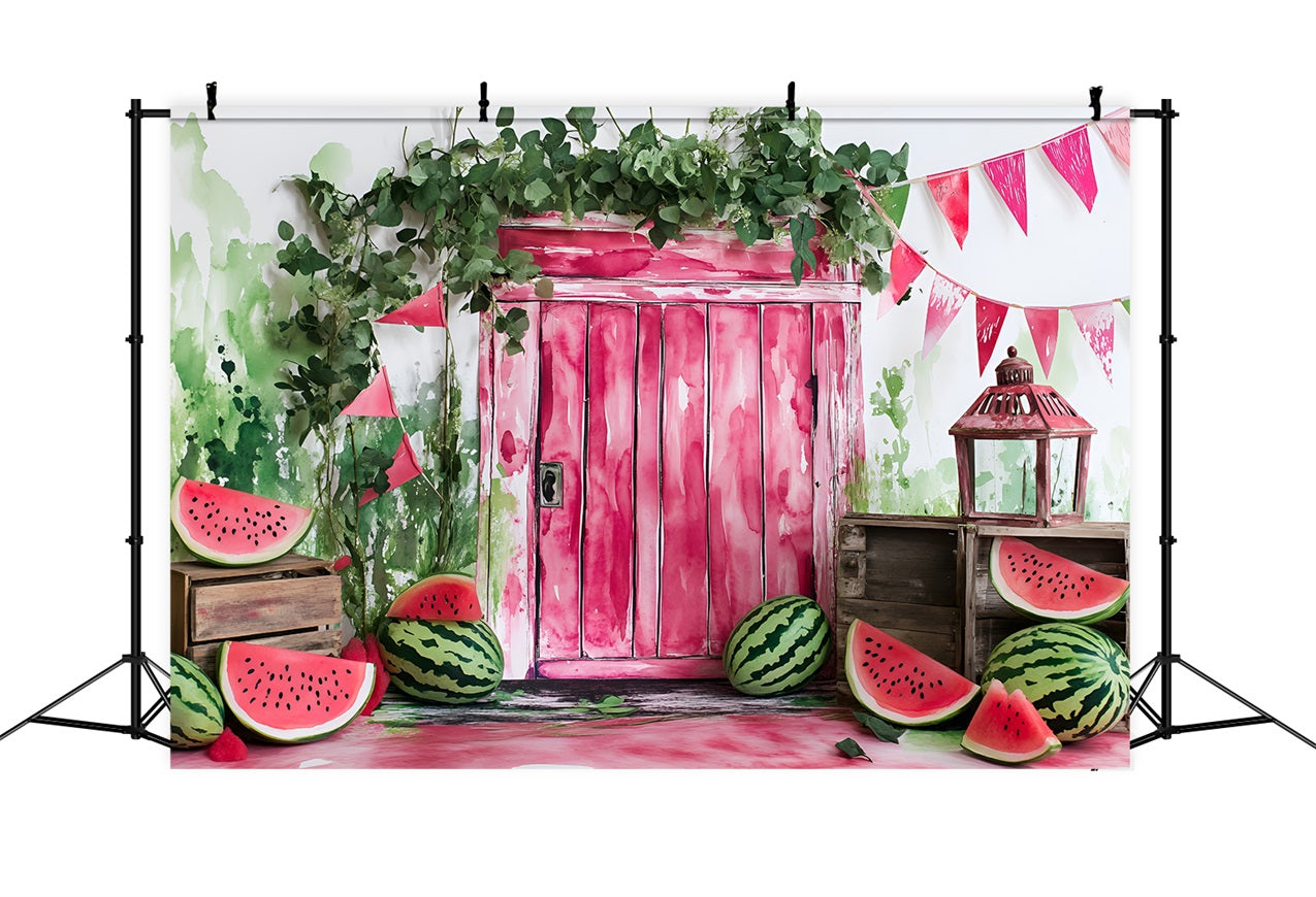 Wassermelone Fotografie Hintergrund Party Tür Sommer Hintergrund ZXY3-21
