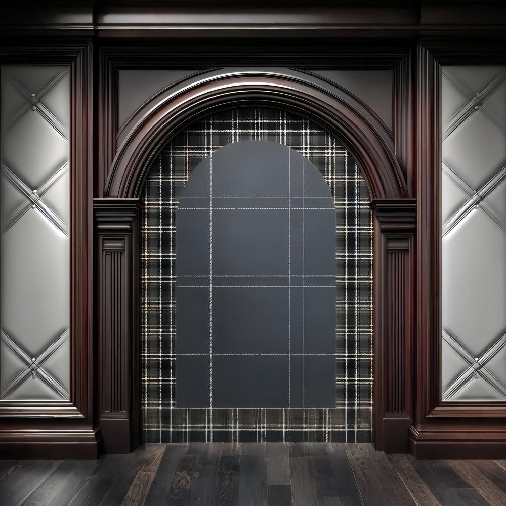 Vatertag Fotohintergrund Tartan Holzrahmen Hintergrundkulisse ZXY5-4