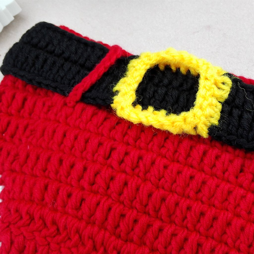 Neugeborenes Baby Weihnachten Weihnachtsmann gestrickt gehäkelt Fotografie Prop Kostüm Outfits