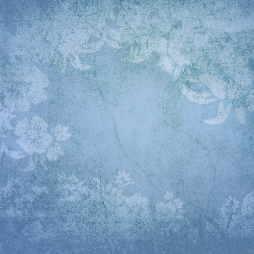 Kunstblauer Aquarellblumenhintergrund D1022