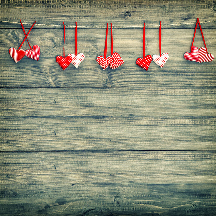 Valentinstag Holz Hintergrund Liebesherz D1030
