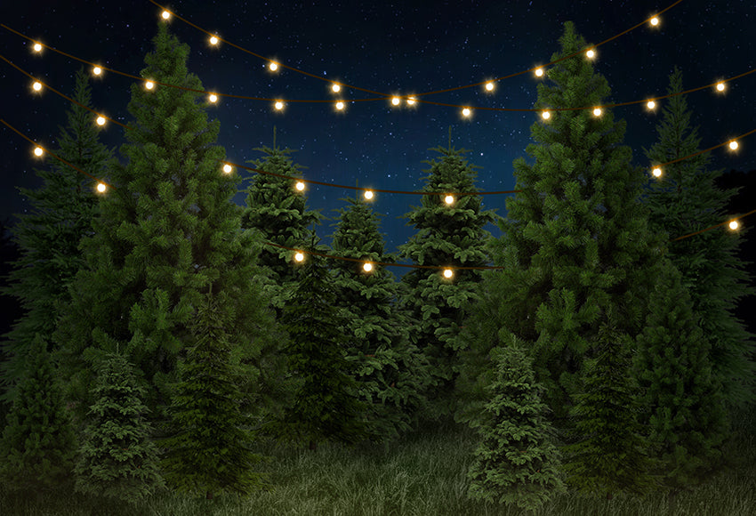 Christmas Tree Farm Eve Photo Backdrop