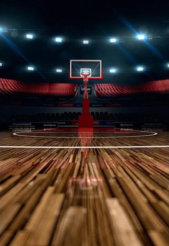 Basketball Night Gym Sports Backdrop for Photography G-313