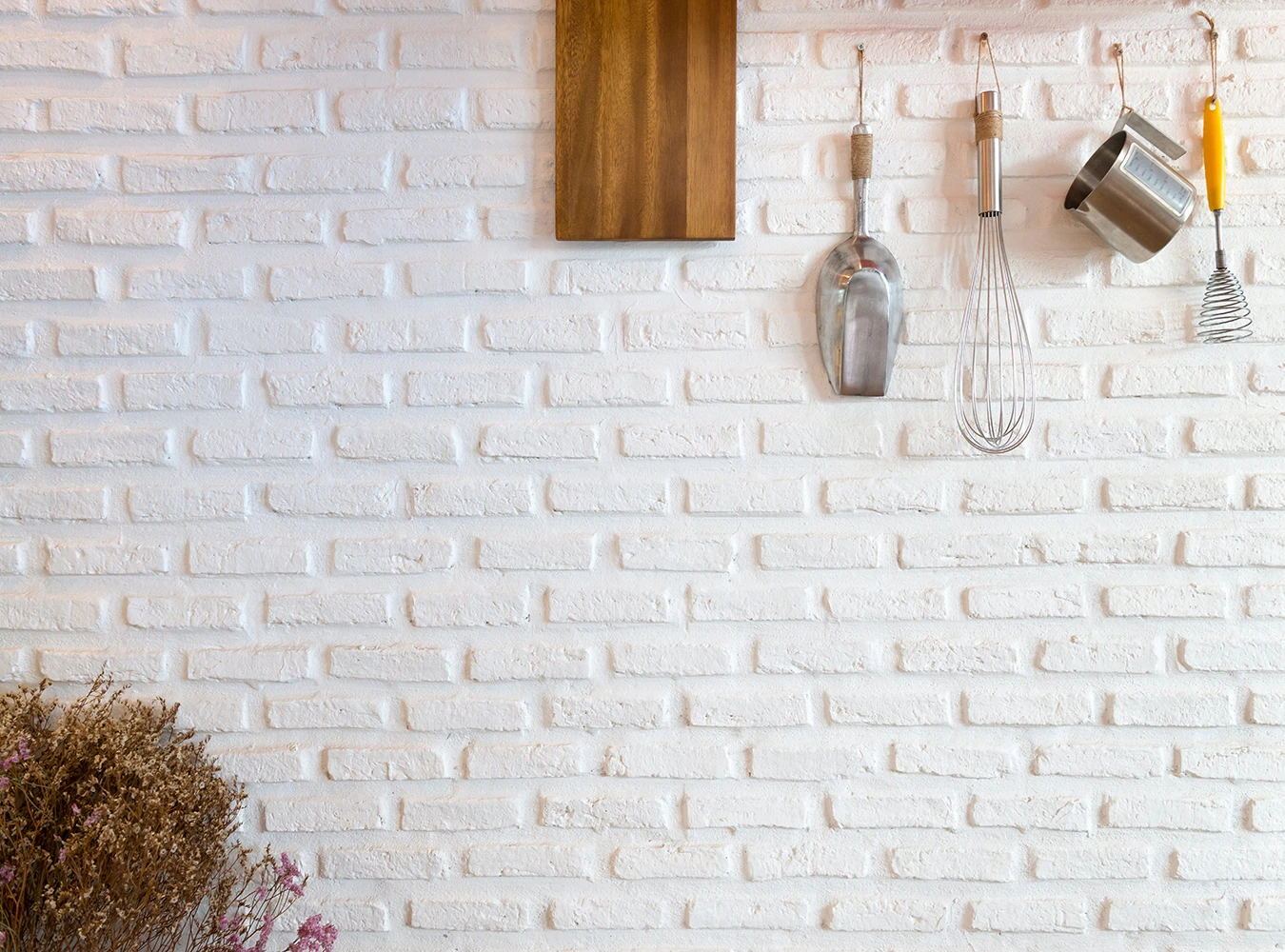 Kitchenware White Brick Wall Photo Backdrop GA-52