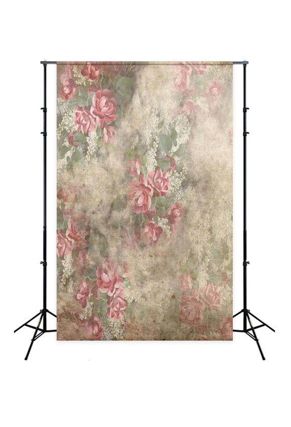 Vintage Flowers  Photo Booth Backdrop GC-169