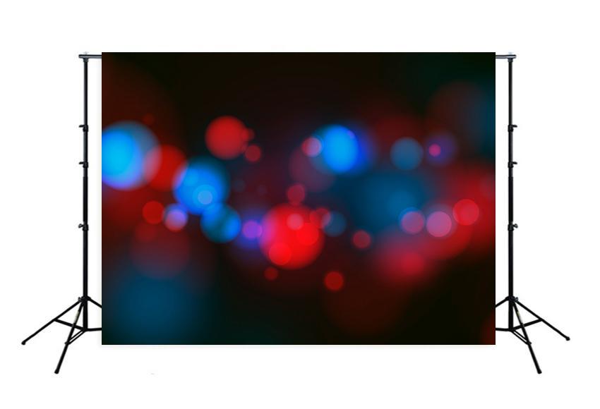 Photo Backdrop Bokeh Blue Red Dark Photography Backdrop M123