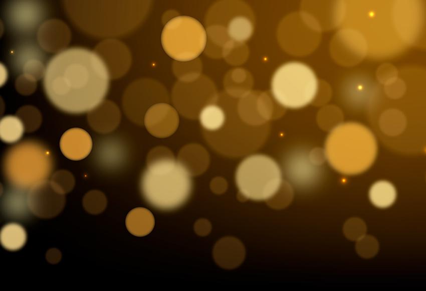 Gold Lights Bokeh Blurry Photography Backdrop M124