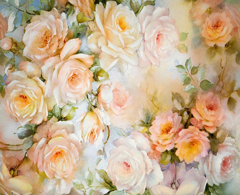 Gelbe Rosen Hintergrund für Fotografische Aufnahme NB-022