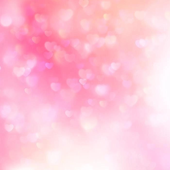 Valentine's Backdrop Bokeh Hearts Red Background   VAT-7