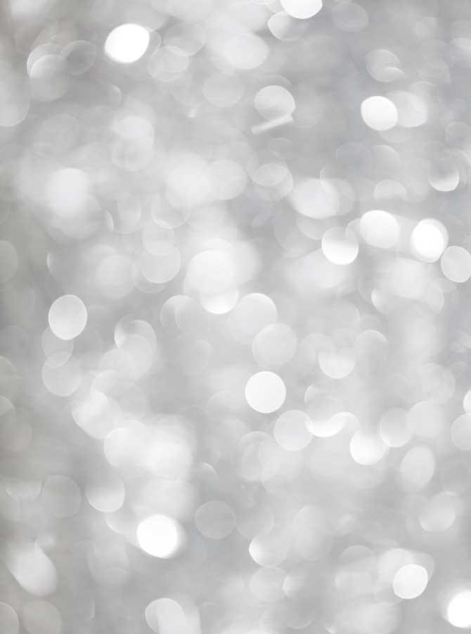 Sparkle Silver Bokeh Portrait Photography Backdrop KAT-101