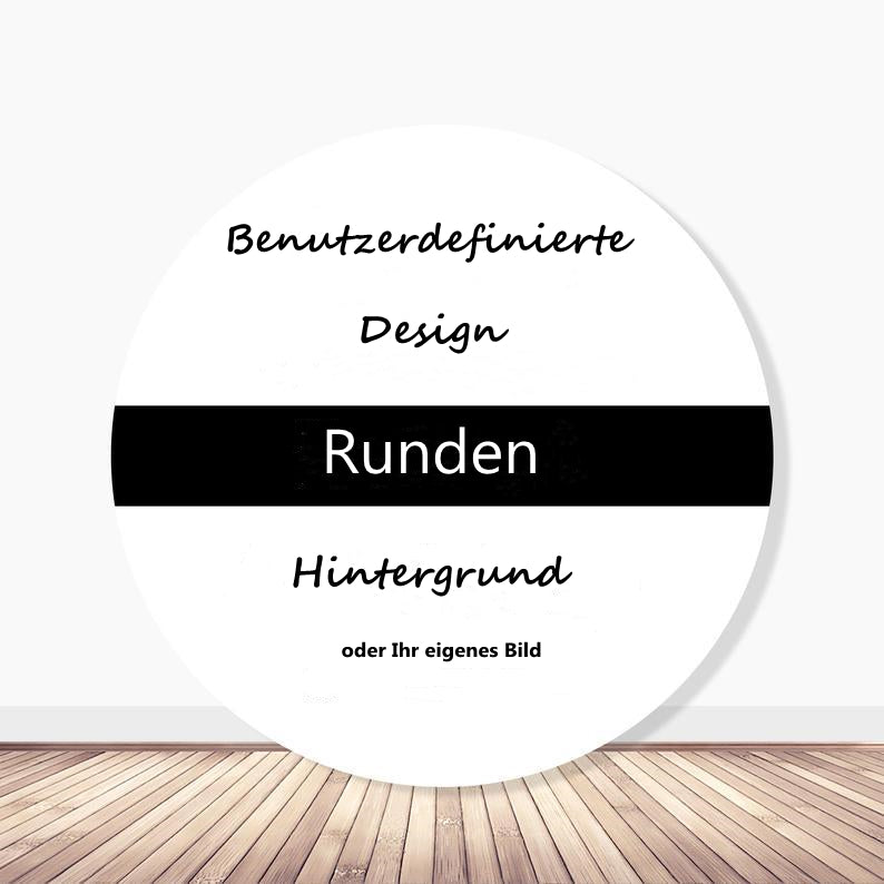 Benutzerdefiniertes rundes sich wiederholendes Logo-Fotografie-Banner