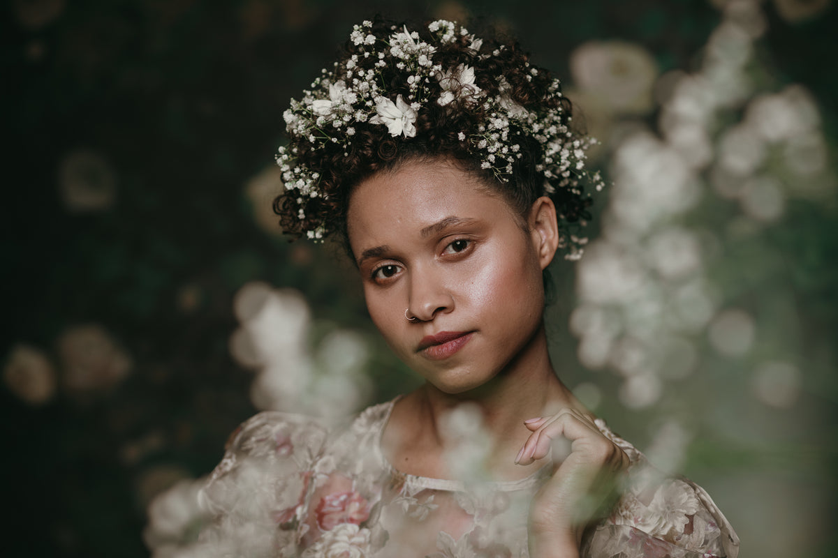 Abstrakter Verschwommener Blumen Hintergrund für Fotografische Aufnahme G-435