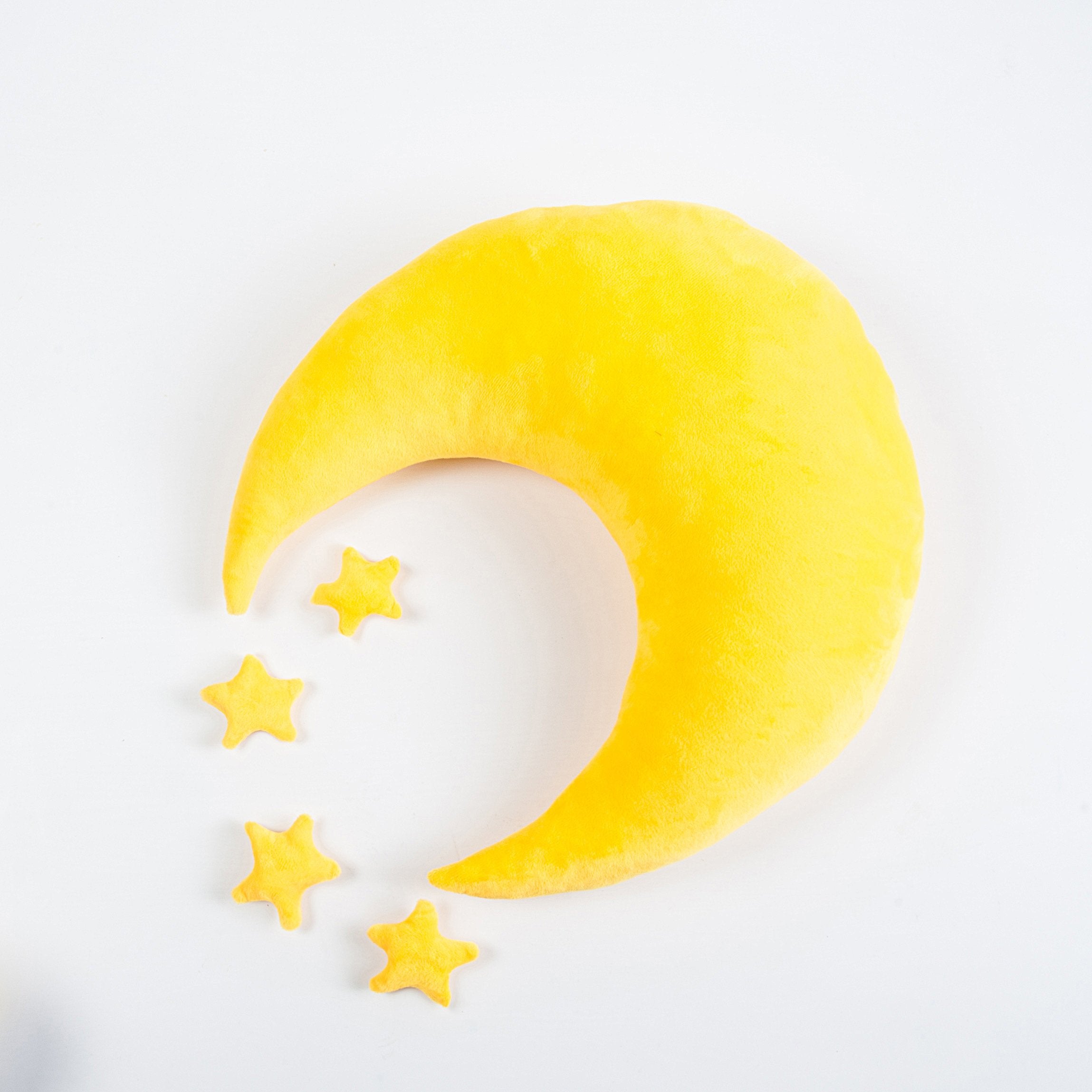 1+4pcs Neugeborenes Baby Fotografie Prop Hintergrund Crescent Moon Star Plüsch Kissen Set